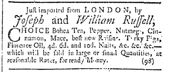 Oct 24 - 10:24:1767 Providence Gazette