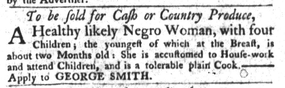 Oct 27 - South-Carolina Gazette and Country Journal Slavery 3