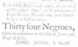 Dec 10 - Virginia Gazette Slavery 1
