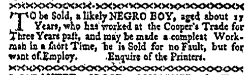 Dec 14 - Boston-Gazette Slavery 1