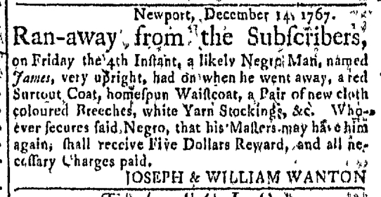 Dec 14 - Newport Mercury Slavery 1