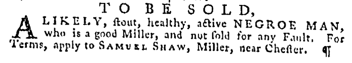 Dec 24 - Pennsylvania Gazette Supplement Slavery 2