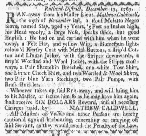Dec 28 - Boston-Gazette Slavery 1