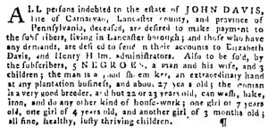 Dec 31 - Pennsylvania Gazette Supplement Slavery 2