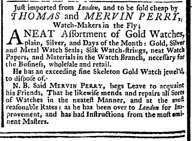 Nov 5 - 11:5:1767 New-York Gazette Weekly Post-Boy