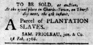 Feb 1 - South Carolina Gazette Slavery 6