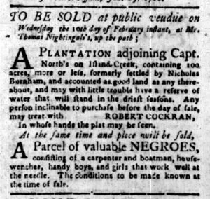 Feb 1 - South Carolina Gazette Slavery 7