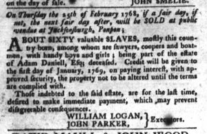 Feb 2 - South-Carolina Gazette and Country Journal Slavery 9