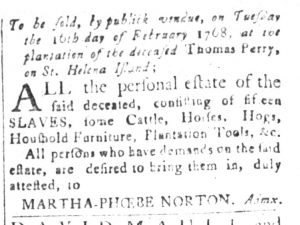 Feb 5 - South-Carolina and American General Gazette Slavery 16
