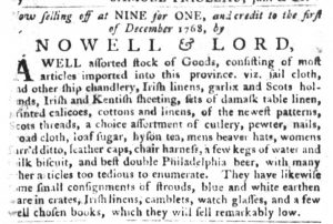 Jan 19 - 1:19:1768 South-Carolina Gazette and Country Journal