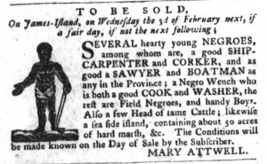 Jan 19 - South-Carolina Gazette and Country Journal Slavery 12