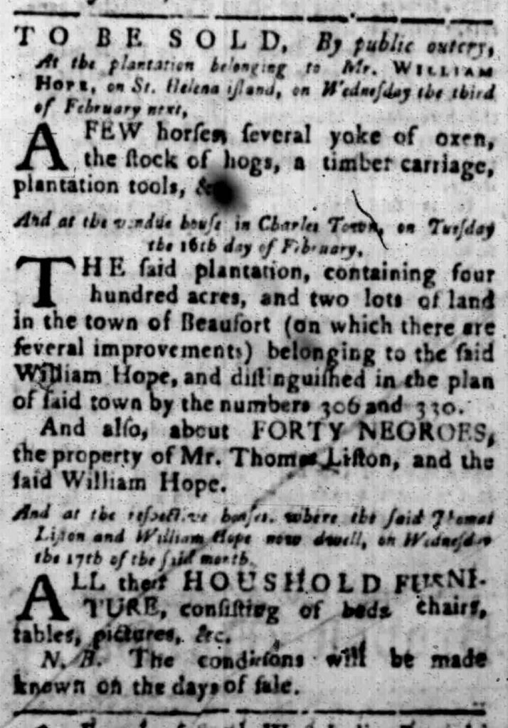 Jan 25 - South Carolina Gazette Slavery 2