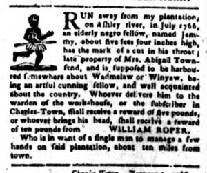 Jan 25 - South Carolina Gazette Slavery 6
