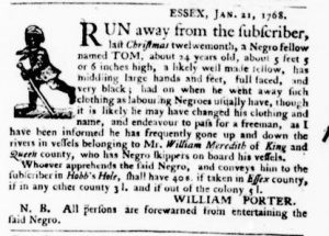 Jan 28 - Virginia Gazette Purdie and Dixon Slavery 3