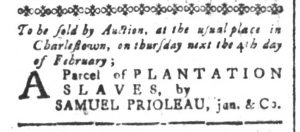 Jan 29 - South-Carolina and American General Gazette Slavery 2