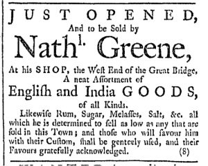 Jan 30 - 1:30:1768 Providence Gazette
