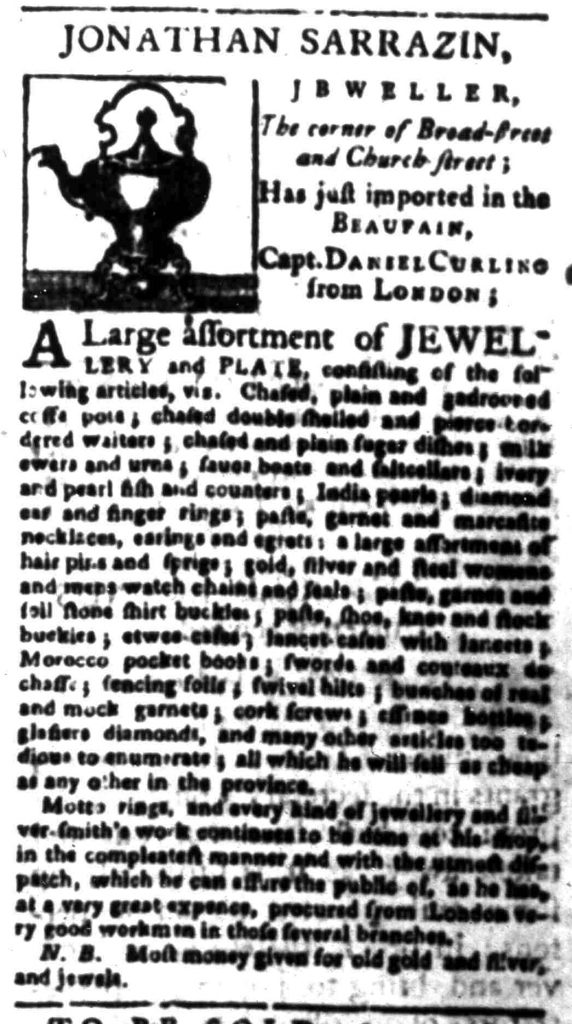 Jan 4 - 1:4:1767 South-Carolina Gazette