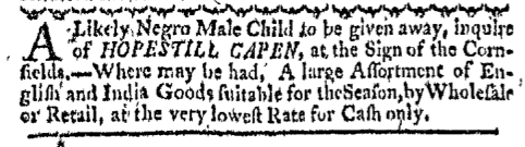 Jan 4 - Boston-Gazette Slavery 1