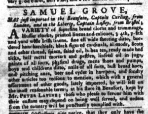 Jan 5 - 1:5:1768 South-Carolina Gazette and Country Journal