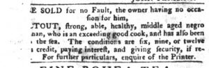 Jan 5 - South-Carolina Gazette and Country Journal Slavery 2