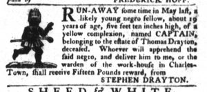 Jan 5 - South-Carolina Gazette and Country Journal Slavery 5