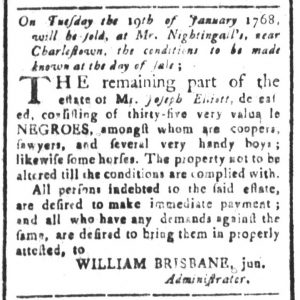 Jan 8 - South-Carolina and American General Gazette Slavery 13