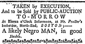 Feb 11 - Massachusetts Gazette Extraordinary Slavery 1