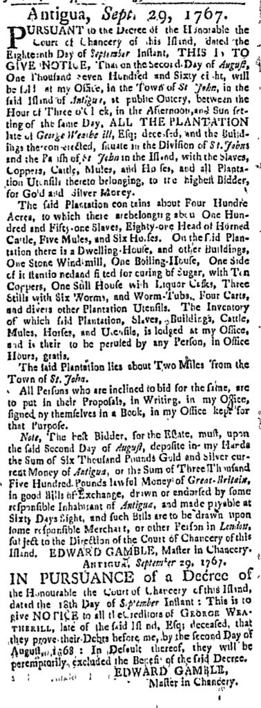 Feb 11 - Massachusetts Gazette Slavery 1