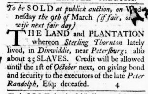 Feb 11 - Virginia Gazette Purdie and Dixon Slavery 2