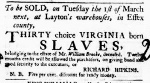 Feb 11 - Virginia Gazette Purdie and Dixon Slavery 5