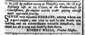 Feb 12 - South-Carolina and American General Gazette Slavery 4