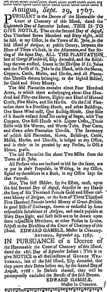 Feb 18 - Massachusetts Gazette Slavery 2