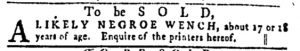 Feb 18 - Pennsylvania Gazette Slavery 1