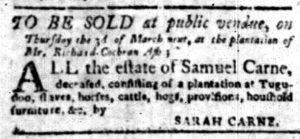 Feb 22 - South Carolina Gazette Slavery 12
