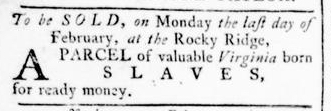 Feb 25 - Virginia Gazette Rind Slavery 5