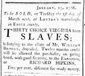 Feb 25 - Virginia Gazette Rind Slavery 6