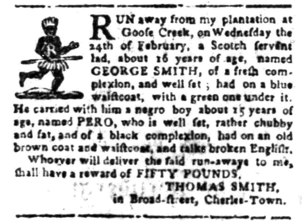 Feb 29 - South Carolina Gazette Slavery 2