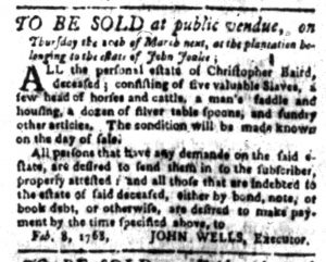 Feb 29 - South Carolina Gazette Slavery 5