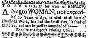 Mar 3 - Massachusetts Gazette Slavery 1