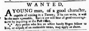 Mar 3 - Virginia Gazette Purdie and Dixon Slavery 1