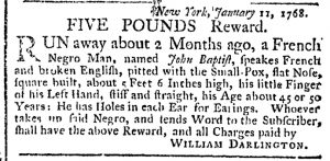 Mar 7 - New-York Gazette Weekly Post-Boy Slavery 1