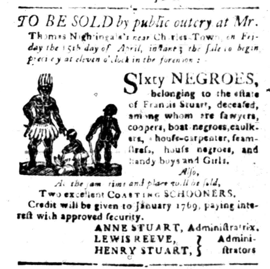 Apr 4 - South Carolina Gazette Slavery 1