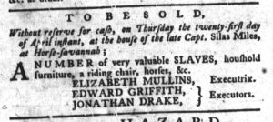 Apr 5 - South-Carolina Gazette and Country Journal Slavery 3