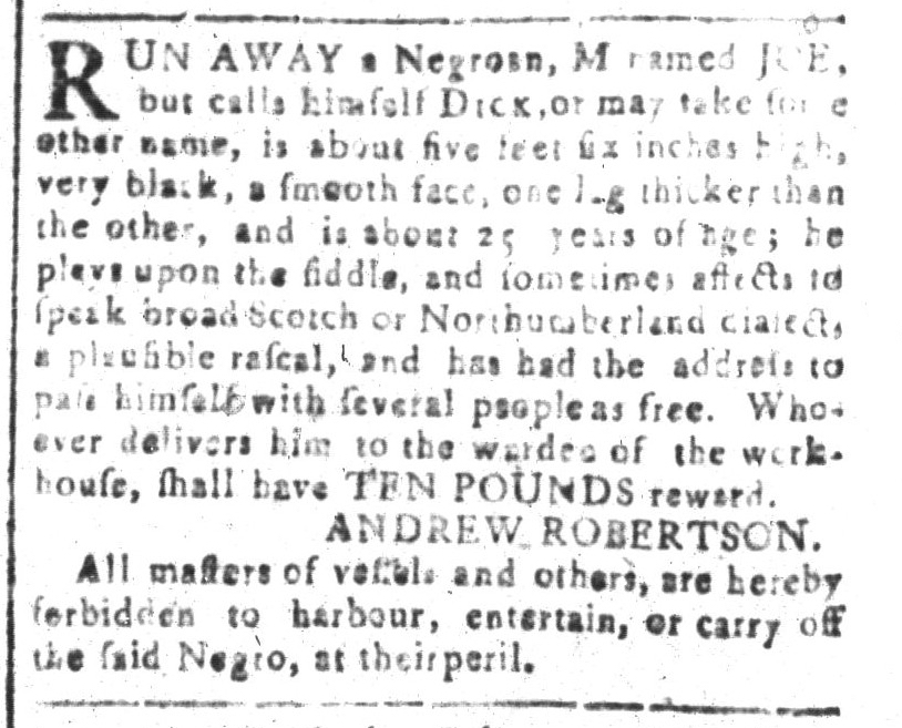 Apr 8 - South-Carolina and American General Gazette Slavery 12