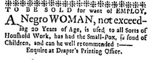 Mar 10 - Massachusetts Gazette Supplement Slavery 1