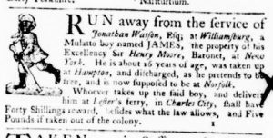 Mar 10 - Virginia Gazette Purdie and Dixon Slavery 2