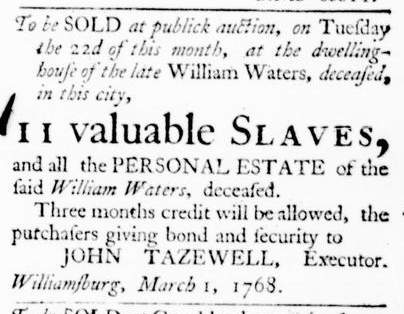 Mar 10 - Virginia Gazette Purdie and Dixon Slavery 4