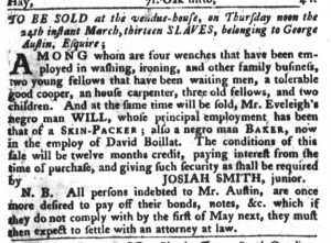 Mar 15 - South-Carolina Gazette and Country Journal Slavery 1