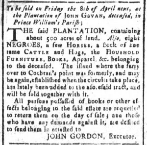 Mar 18 - South-Carolina and American General Gazette Slavery 12