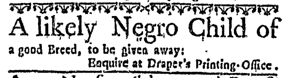 Mar 24 - Massachusetts Gazette Slavery 1